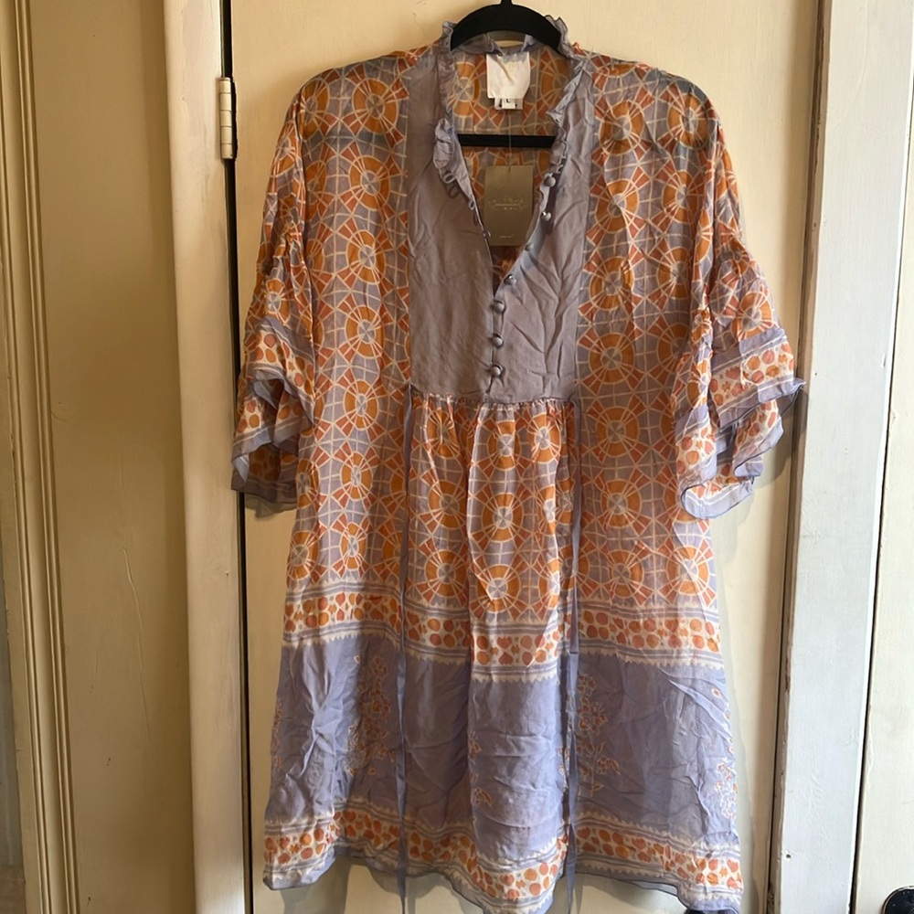 Anna Sui for Anthropologie shear tunic top size L